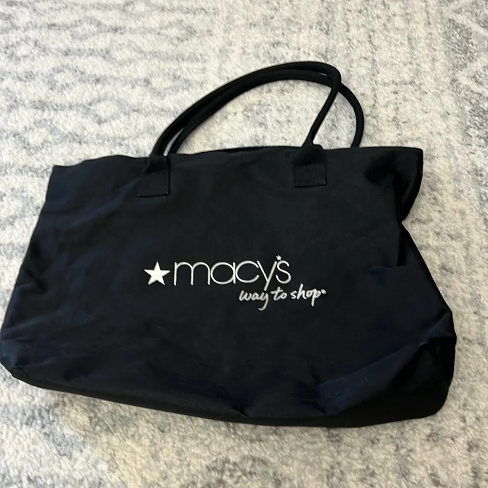 Macy’s Black Tote Bag
